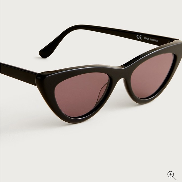 J. Crew Bungalow Black Cat-Eye Sunglasses main image 6